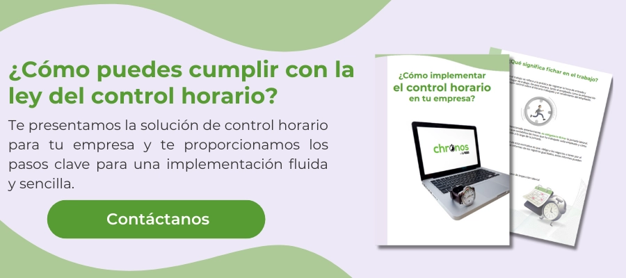 ¿Cómo puedes cumplir con la ley de control horario?